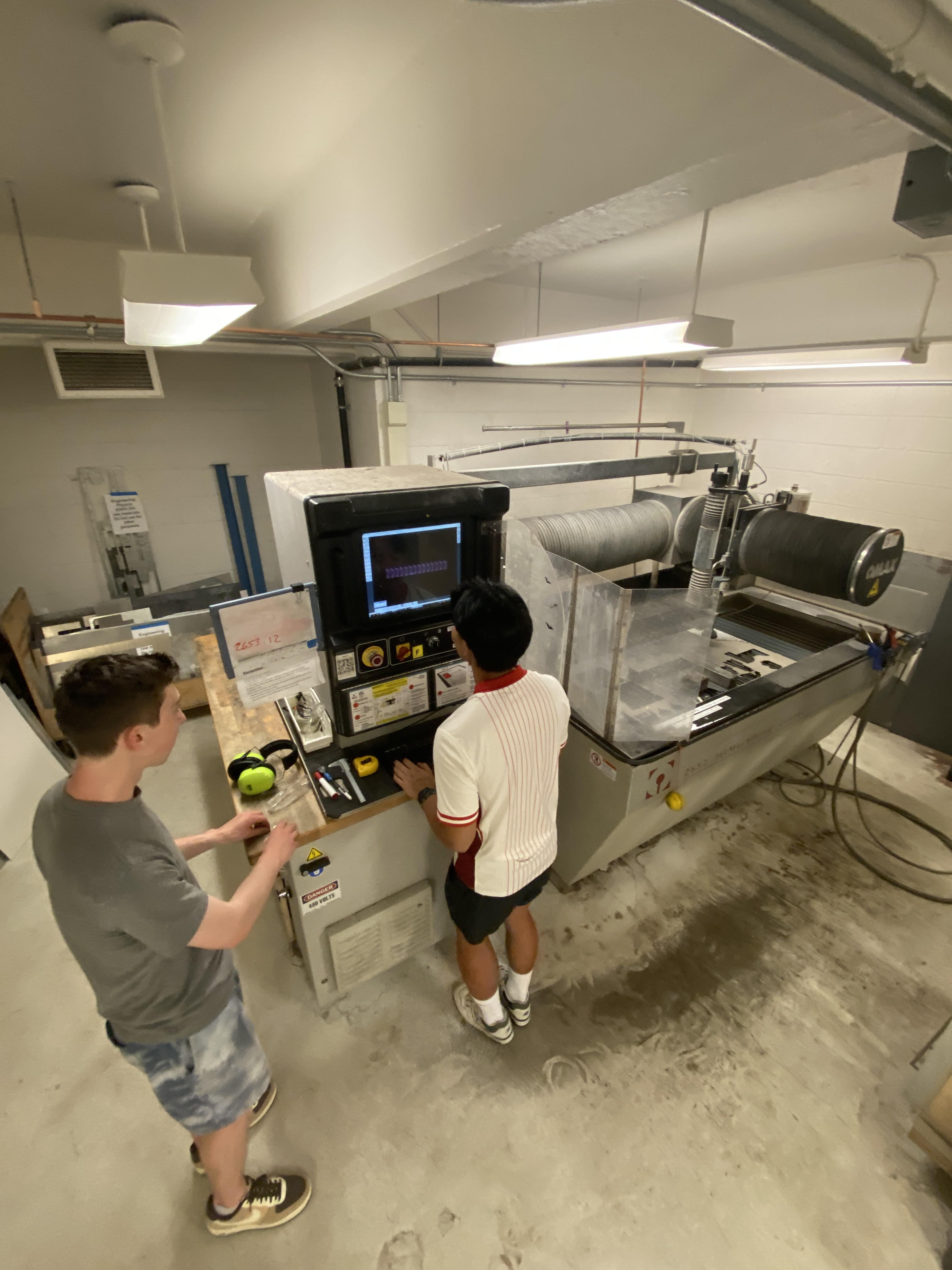 Waterjet cutting robot chassis parts
